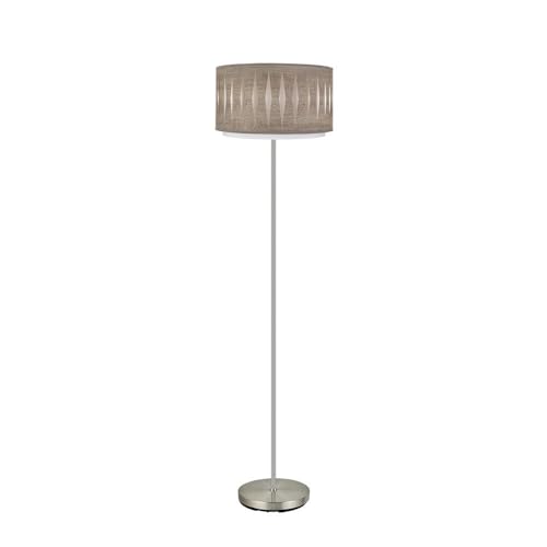 monkey ladder Standfuß für Wohnzimmer 1 x e27 in Nickel und grauem Holz, Maße: 162 x 40 x 40 cm, ideal für moderne und elegante Beleuchtung von Monkey Ladder