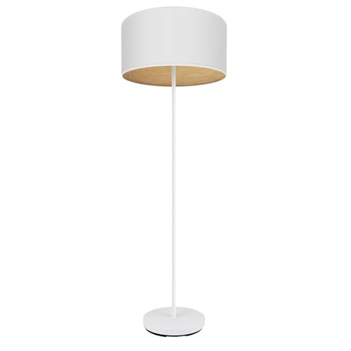 monkey ladder Standfuß für Wohnzimmer mit E27-Sockel, weißes Finish und helles Holz, Maße 162 x 40 x 40 cm, modernes und elegantes Design für Ihren Raum von Monkey Ladder