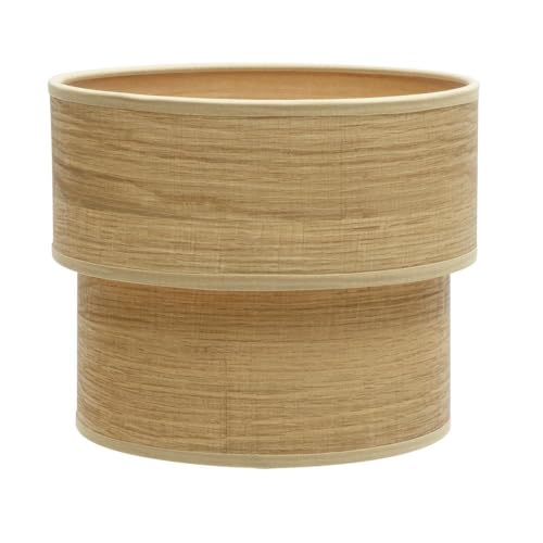 monkey ladder Tischschirm - Doppellichtschirm aus hellem Holz, Maße 18 x 16 x 16 cm, modernes und elegantes Design für jedes Ambiente von Monkey Ladder