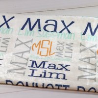 Personalisierte Baby Decke Minky Kuscheltuch Swaddle Mit Monogramm Geschenk Geburtsanzeige Name Neugeborene Foto Requisite von monogrammarketplace