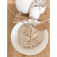 Herzen Gehäkelt Herzuntersetzer Handgemacht Geschenk Zur Hochzeit Muttertag Verlobung Herzdekoration Hochzeitstisch Dekoration Geschenkkorb von monohandmadelove