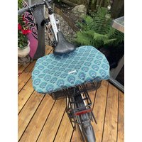 Flexible Fahrradkorb Abdeckhaube "Fleurs De Lotus" Mit Wasserabweisender Beschichtung Und Kordelzug Flexible Fahrradkorb Abdeckhaube "Fleurs De Lotus" Mit Wasserabweisender Beschichtung Und Kordelzug von monsienchen