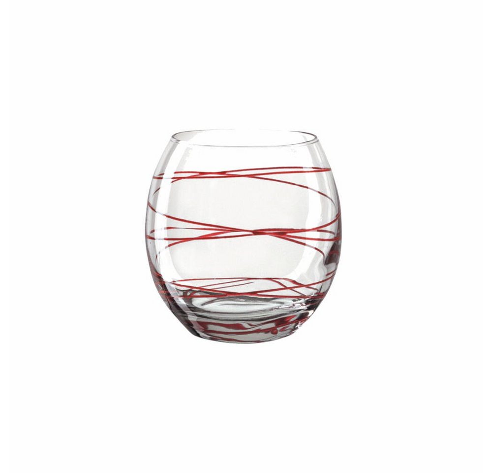 montana-Glas Becher :circle, Rot, 390 ml, Kalk-Natron-Glas von montana-Glas
