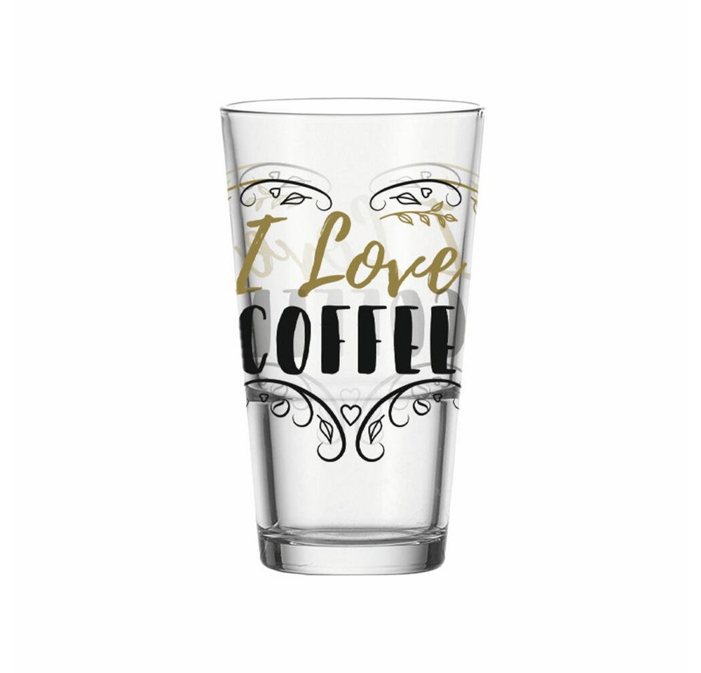 montana-Glas Cocktailglas Kaffeeglas :coffee I love coffee, 330 ml, Kalk-Natron-Glas von montana-Glas