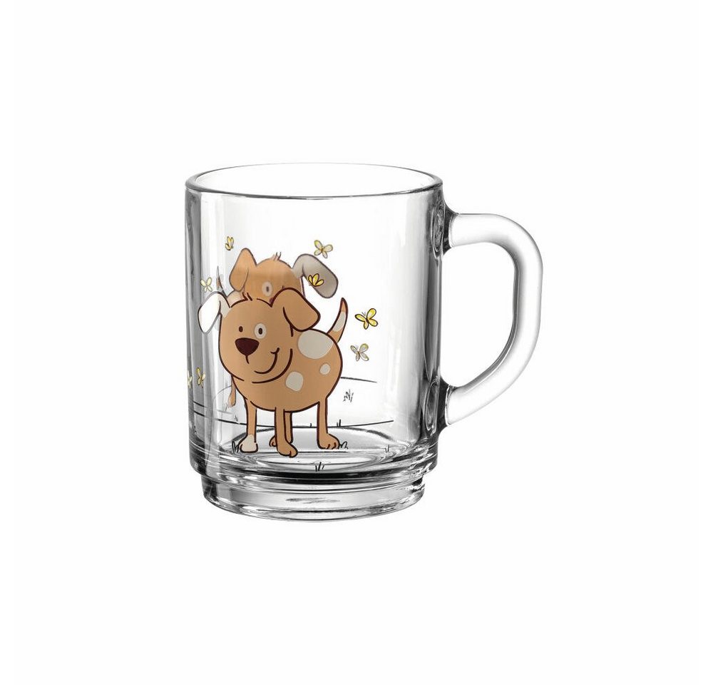 montana-Glas Tasse :kids Hund, 250 ml, Kalk-Natron-Glas von montana-Glas