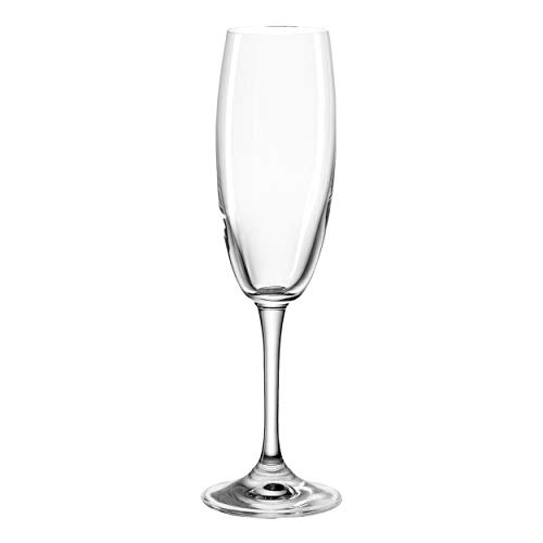 montana first+ Sekt-Gläser, 6er Set, spülmaschinenfeste Sekt-Kelche, Champagner-Gläser im klassischen Stil, Prosecco-Glas, 180 ml, 044447 von montana