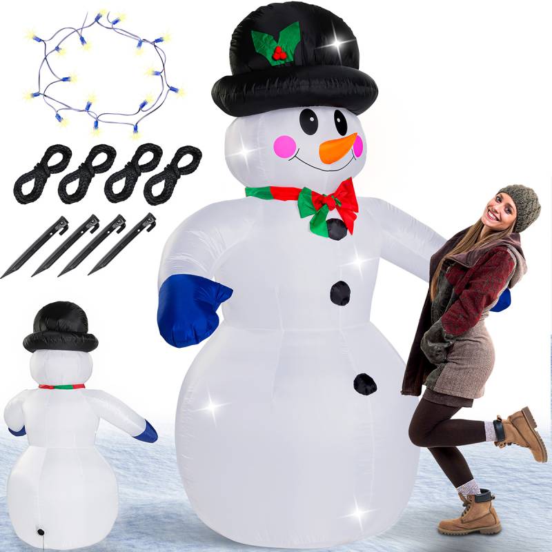 Aufblasbarer Schneemann mit 20 LEDs von monzana®