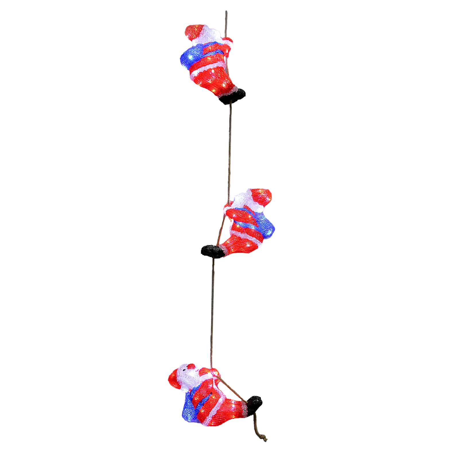 LED Acryl Figur Weihnachtsmann Trio von Deuba®