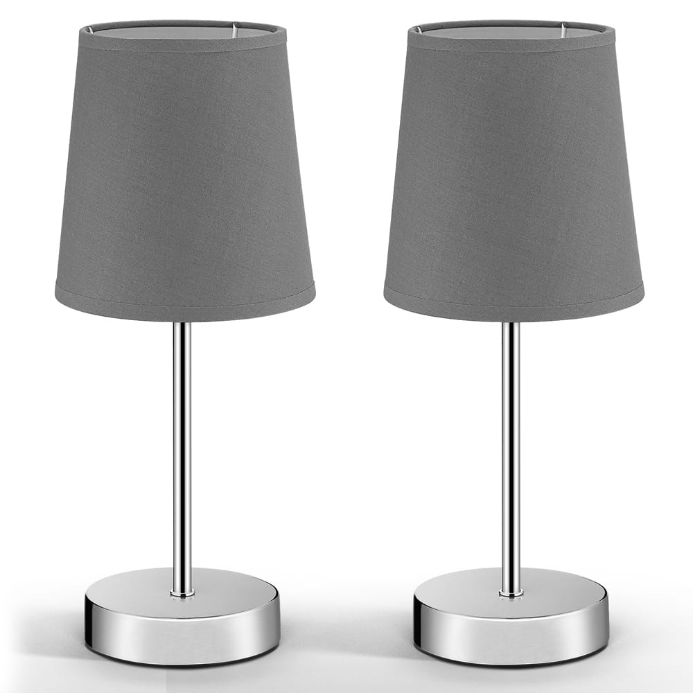 Tischlampe Lumière 2er-Set Grau von monzana®