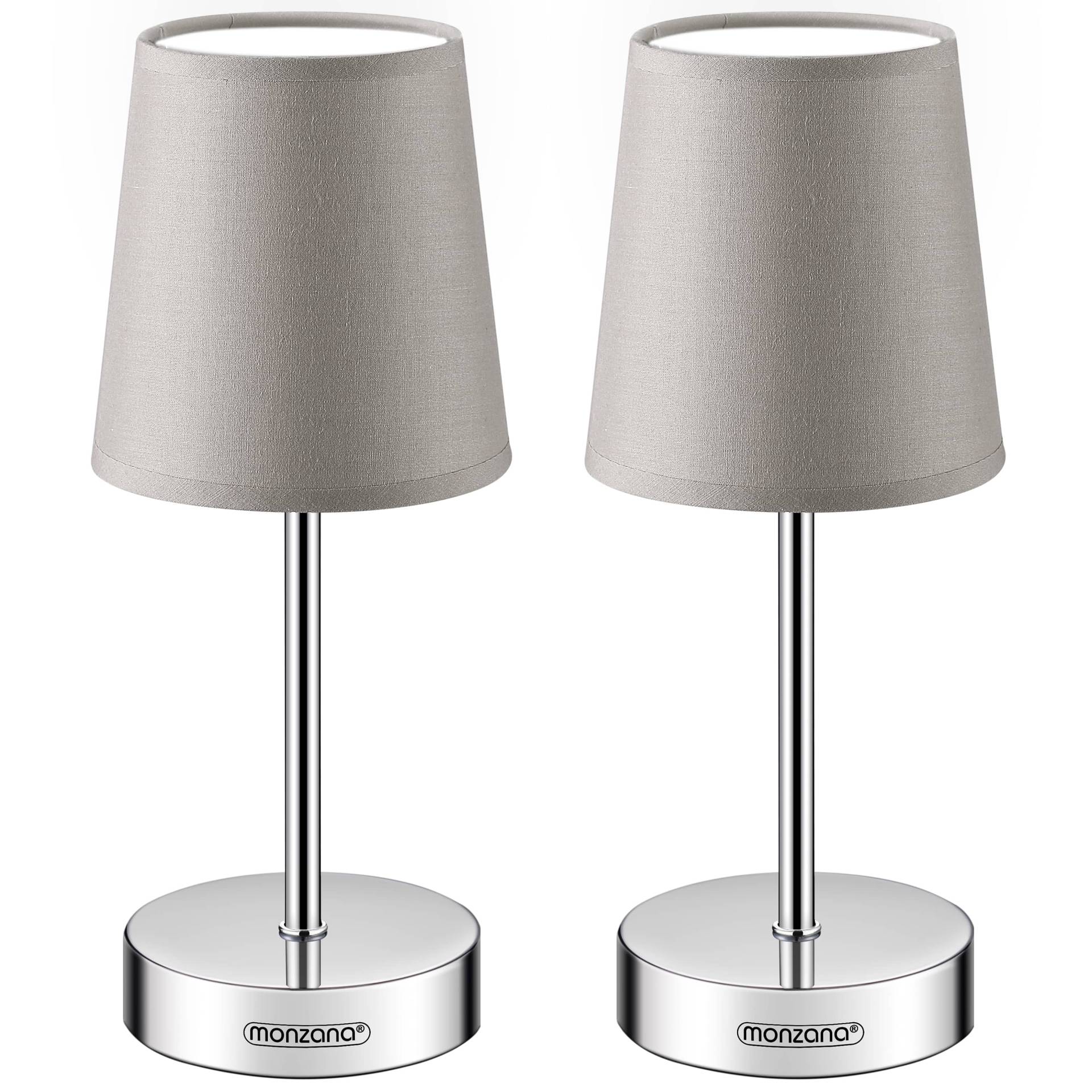 Tischlampe Lumière 2er-Set Taupe 32x13x13cm von monzana®