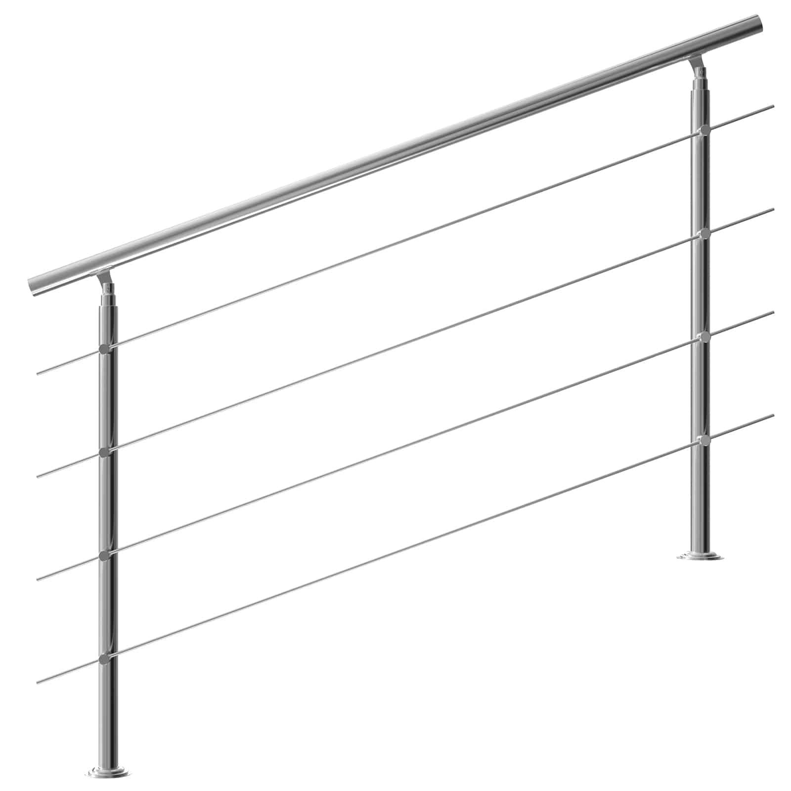 Treppengeländer Edelstahl 160cm 4 Streben von monzana®