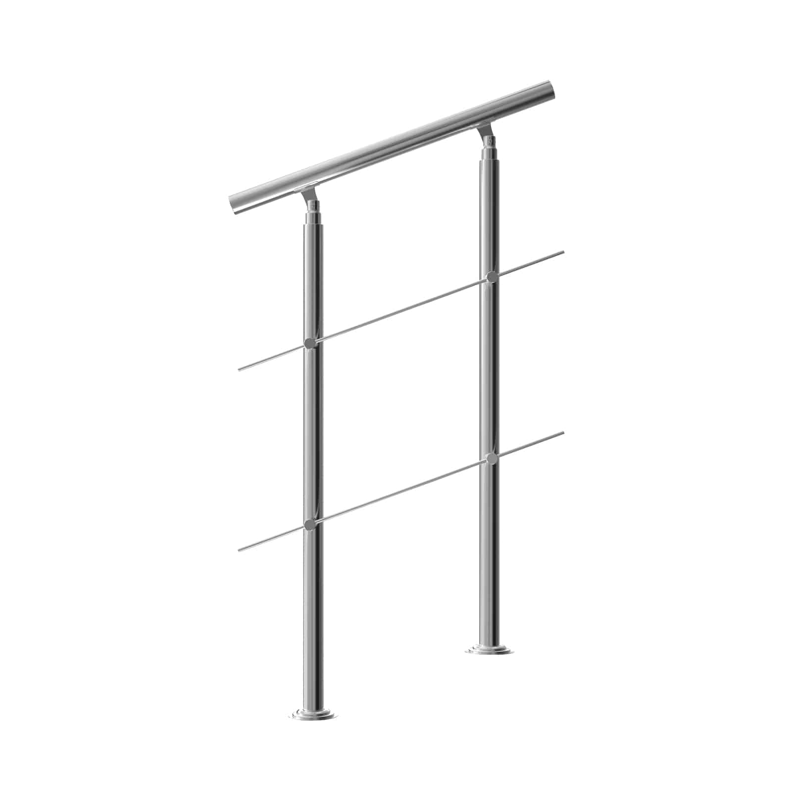 Treppengeländer Edelstahl 80cm 2 Streben von monzana®