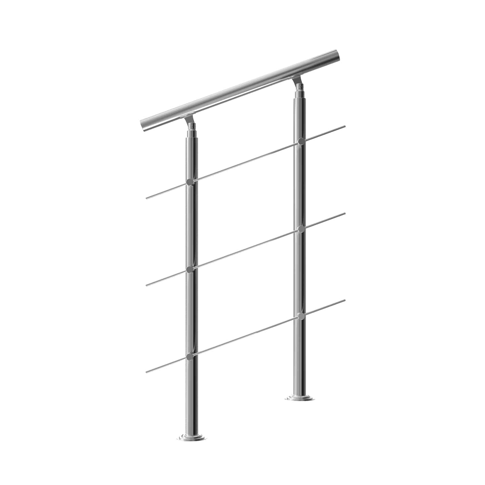 Treppengeländer Edelstahl 80cm 3 Streben von monzana®