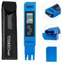 Digitale Wassertester mit lcd Anzeige + Batterie 3in1 - tds - ec- Temp von monzana