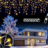 MONZANA® LED-Lichterkette Regen Innen Außen Warmweiß Kaltweiß Lichternetz Lichtervorhang Beleuchtung Außen Innen Weihnachten Weihnachtsdeko von monzana
