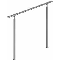 Treppengeländer Edelstahl Innen und Außen Handlauf Geländer Brüstung Balkon keine, 120 cm - Monzana von monzana