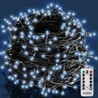 Monzana - Lichterkette Außen 200x 400x 600x led mit Fernbedienung Timer 8 Leuchtmodi Dimmbar IP44 Innen Weihnachtsbeleuchtung Warmweiß Kaltweiß Bunt von monzana