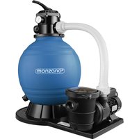 Sandfilteranlage SF159 15.900L/h für Pools bis 70000L 7 Wege Ventil 2in1 Adapter Ø32-38mm 600Watt Filteranlage Poolfilter Pumpe Filterkessel - Monzana von monzana