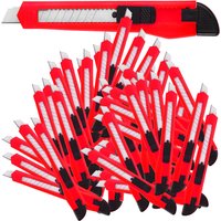 monzana Cuttermesser 50er-Set Rot mit Abbrechklingen von monzana