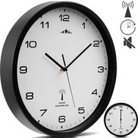 monzana Funkwanduhr Schwarz Ø31cm von monzana