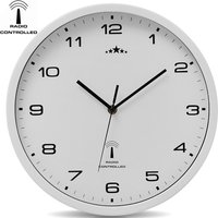 monzana Funkwanduhr Weiß Ø31cm von monzana