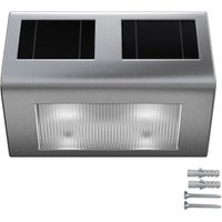 monzana® LED Solar Wandleuchte Edelstahl IP65 von monzana