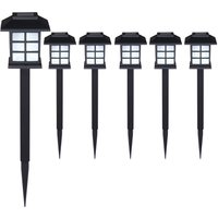 monzana LED Solarleuchten 6er-Set Schwarz von monzana