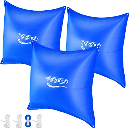 Monzana® 3X Poolkissen Winter XL Chlorbeständig Seil PVC Verstärktes Material bis -20°C Doppelnaht Sicherheitsventil 4 Ösen Luftkissen Pool Abdeckung Monzana® 3X Poolkissen Winter XL Chlorbeständig Seil PVC Verstärktes Material bis -20°C Doppelnaht Sicherheitsventil 4 Ösen Luftkissen Pool Abdeckung von Monzana