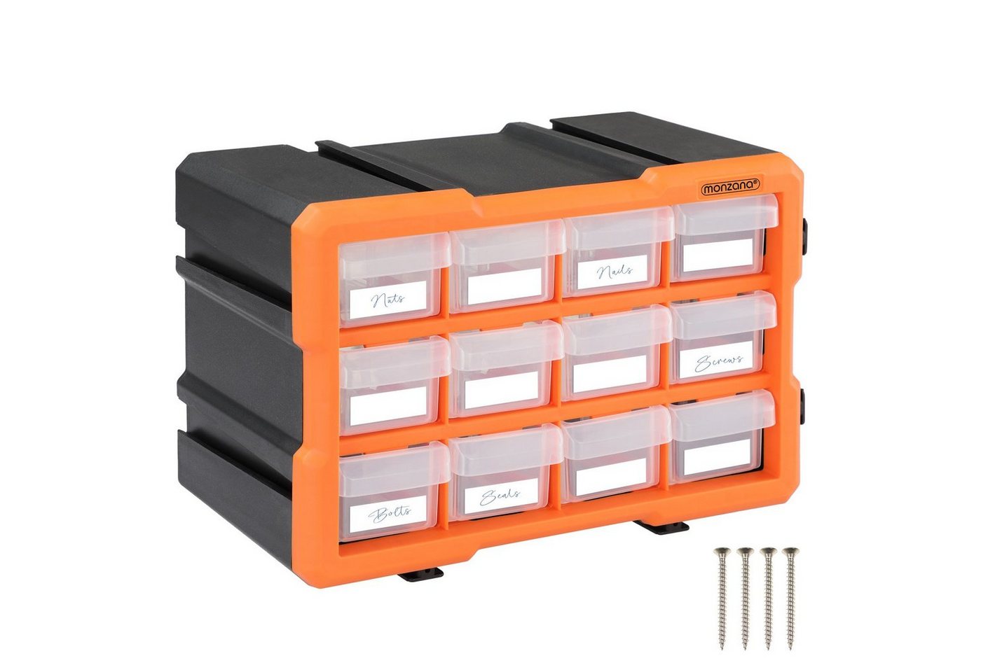 monzana Aufbewahrungsbox MW1812 (1 St), Kleinteilemagazin Sortimentskasten erweiterbar und kombinierbar bis von monzana