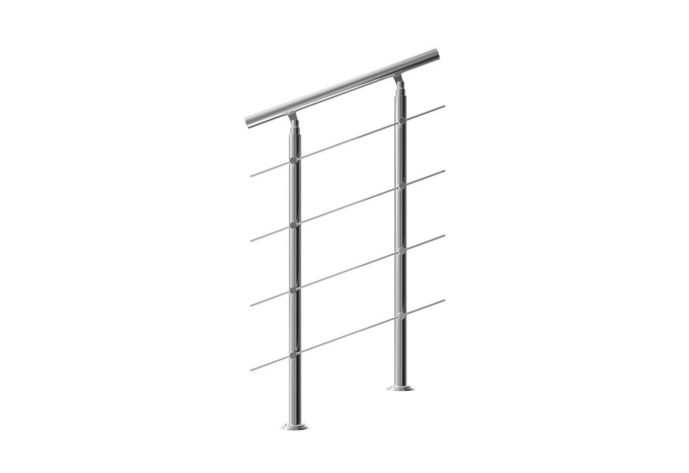 monzana Brüstungsgeländer 80cm, 4 Querstreben, 80 cm Länge, 107.5 cm Höhe monzana Brüstungsgeländer 80cm, 4 Querstreben, 80 cm Länge, 107.5 cm Höhe von monzana