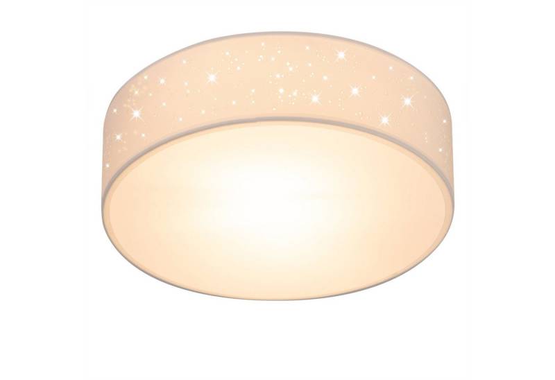 monzana Deckenleuchte, 30 cm, Sternenhimmel Rund Stoffschirm 30 cm 1-Flammig E27 Modern von monzana