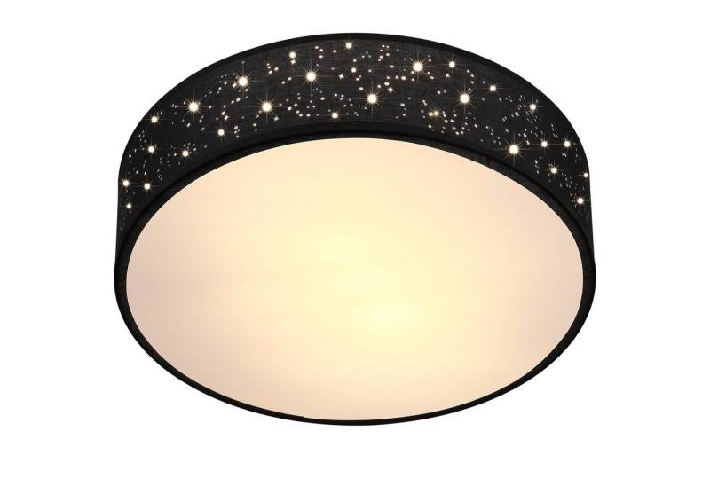 monzana Deckenleuchte, Leuchtmittel nicht inklusive, Sternenhimmel Rund Stoffschirm 30 cm 1-Flammig E27 Modern von monzana