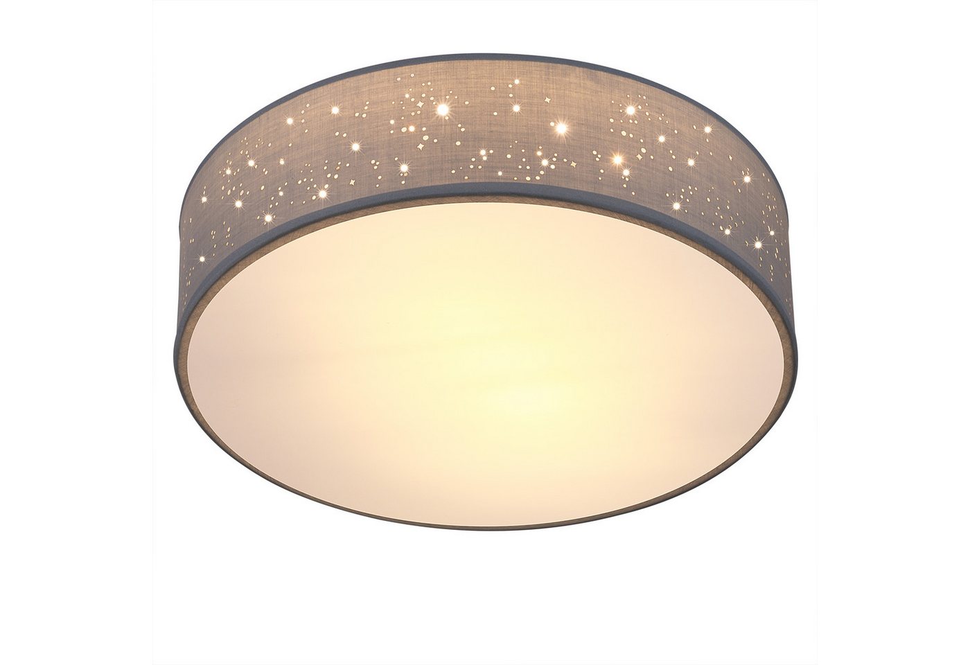 monzana Deckenleuchte, Leuchtmittel nicht inklusive, Sternenhimmel Rund Stoffschirm 30 cm 1-Flammig E27 Modern monzana Deckenleuchte, Leuchtmittel nicht inklusive, Sternenhimmel Rund Stoffschirm 30 cm 1-Flammig E27 Modern von monzana