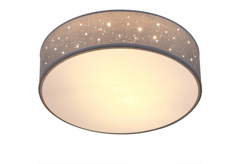 monzana Deckenleuchte, Leuchtmittel nicht inklusive, Sternenhimmel Rund Stoffschirm 38 cm 2-Flammig E27 Modern von monzana