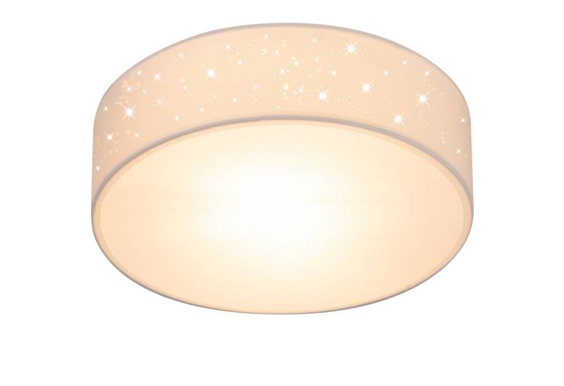 monzana Deckenleuchte, Leuchtmittel nicht inklusive, Sternenhimmel Rund Stoffschirm 38 cm 2-Flammig E27 Modern von monzana