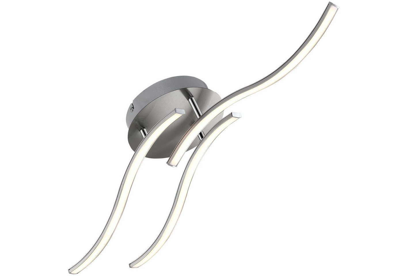 monzana Deckenleuchte Tripple Bolge, LED fest verbaut, warmweiß, LED 3 flammig warmweiß Flexible Arme Silber Deckenlampe monzana Deckenleuchte Tripple Bolge, LED fest verbaut, warmweiß, LED 3 flammig warmweiß Flexible Arme Silber Deckenlampe von monzana