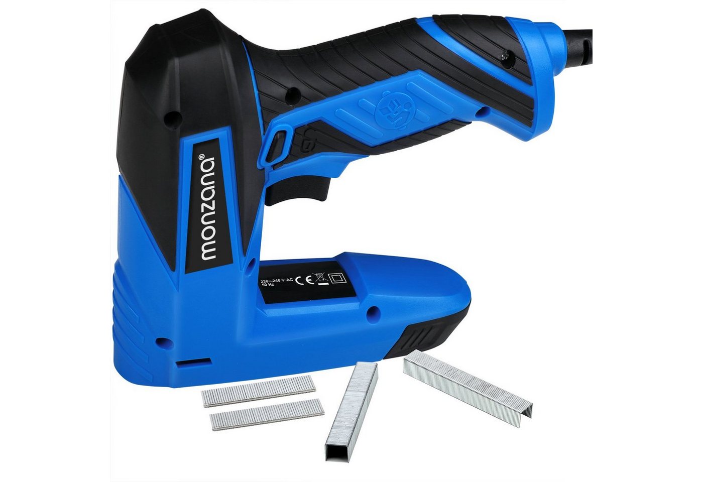 monzana Handtacker, Elektrotacker mit Softgrip 2in1 inkl. 400 Klammern & 100 Nägeln 30 von monzana