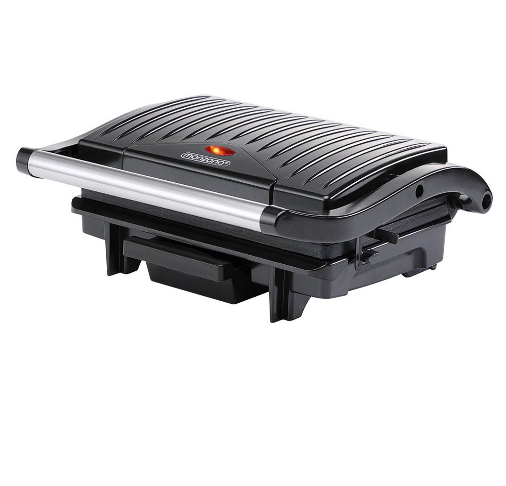 monzana Kontaktgrill, Tischgrill Antihaftbeschichtung Sandwichtoaster Panini Maker 1500W von monzana