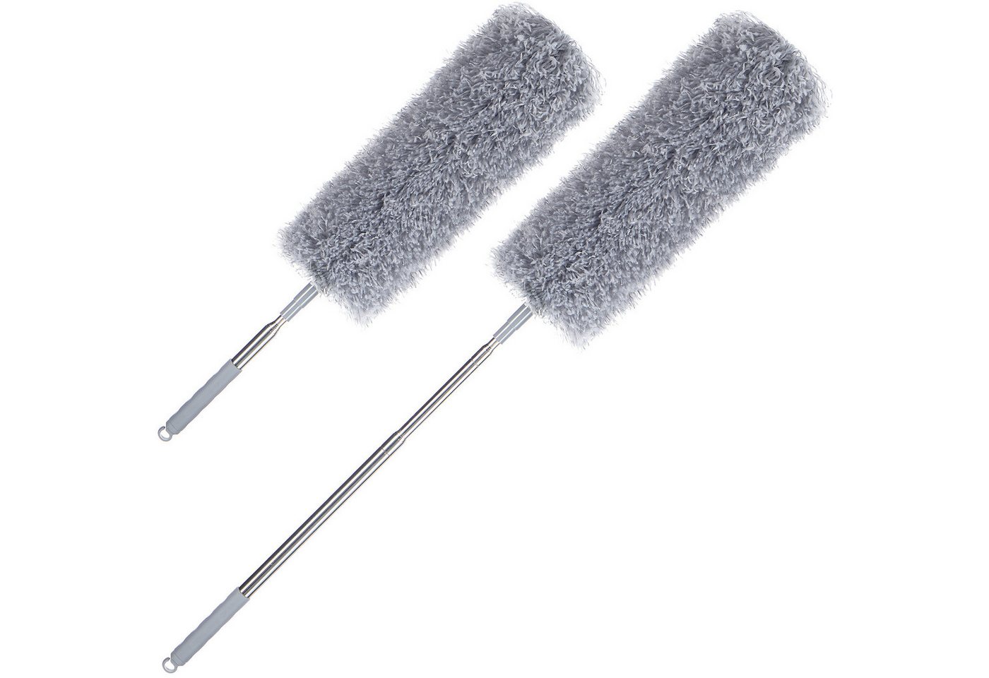 monzana Staubwedel (2-St), Verstellbar bis 240 cm Waschbar Mikrofaser Haushalt Staubwischer von monzana