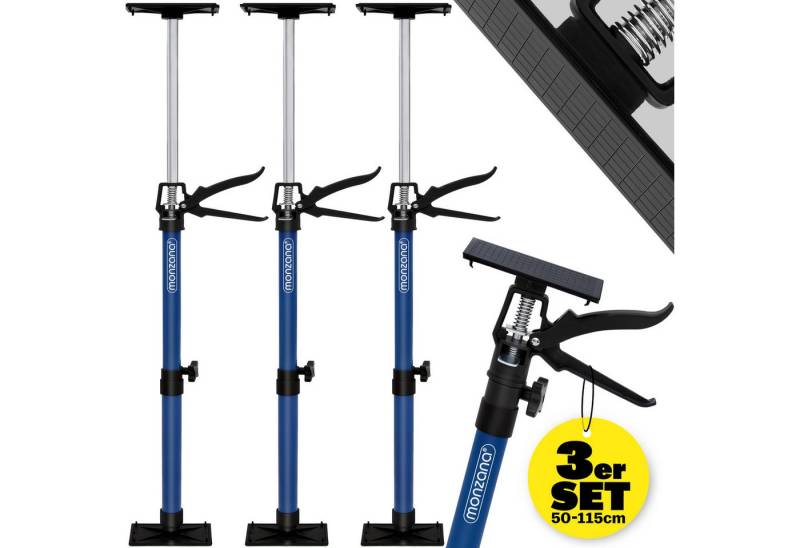 monzana Stützelement, Türspanner im 3er Set stufenlos höhenverstellbar 50-115cm bis 45° von monzana