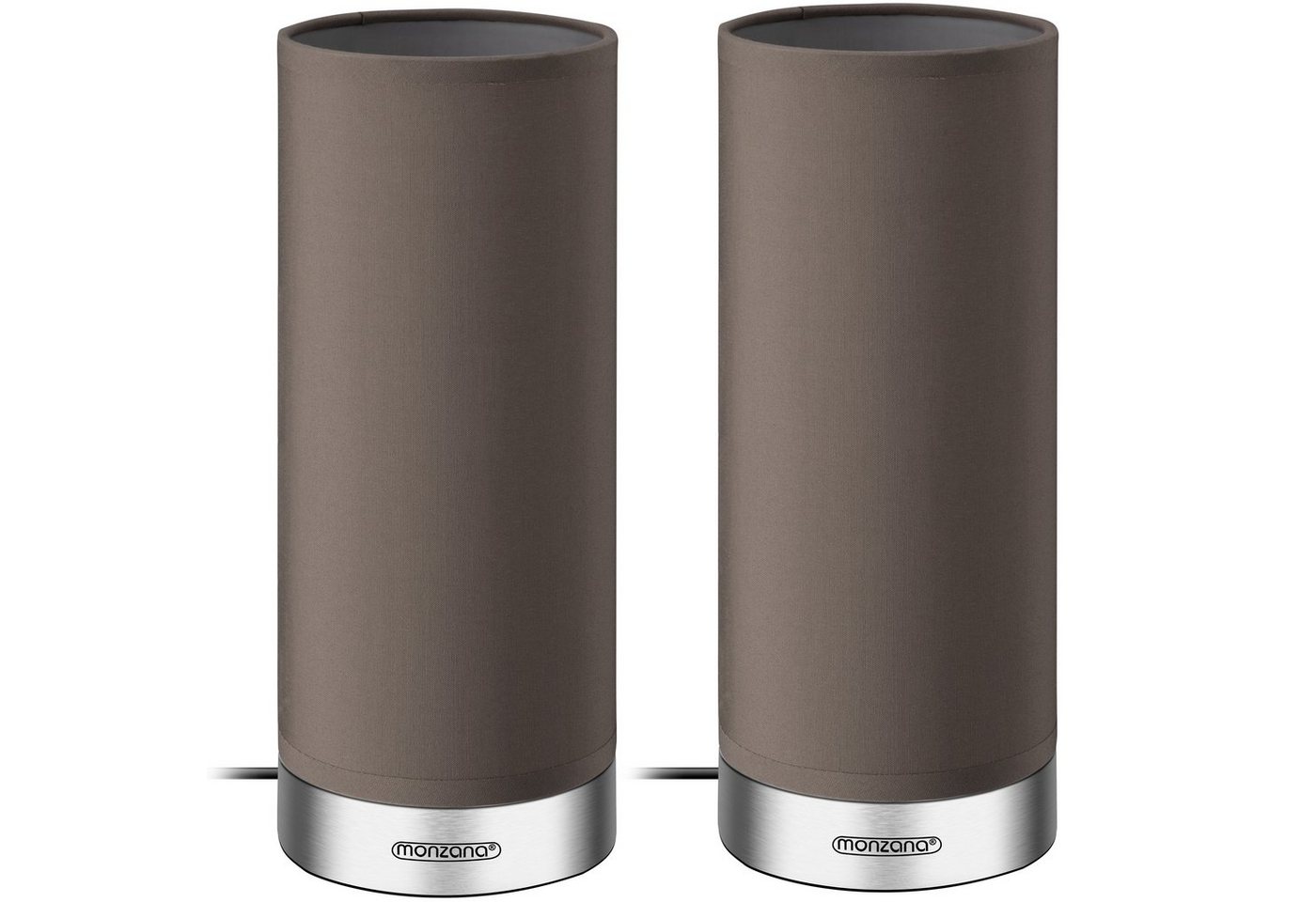 monzana Tischleuchte, 2er Set LED Touch Dimmbar Schlafzimmer Wohnzimmer Nachttischlampe von monzana