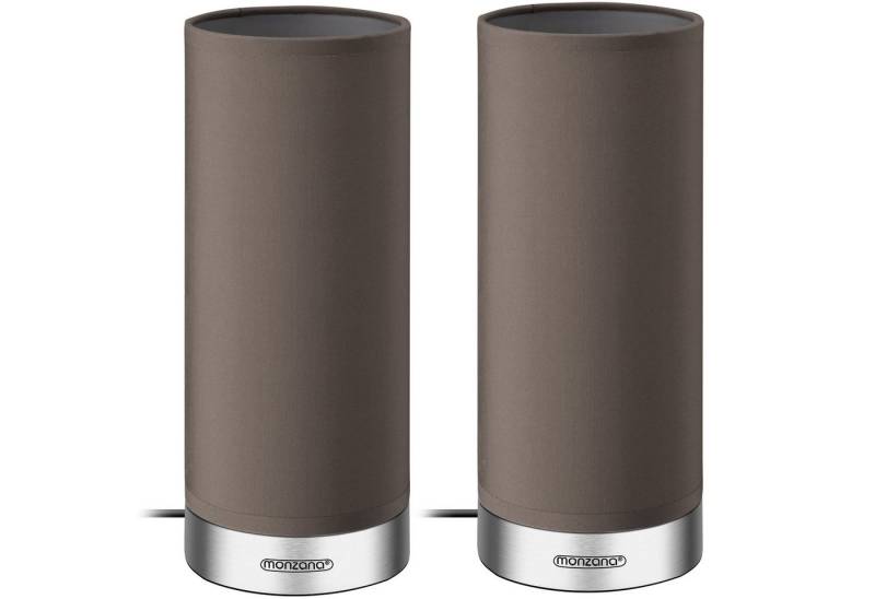 monzana Tischleuchte, 2er Set LED Touch Dimmbar Schlafzimmer Wohnzimmer Nachttischlampe von monzana