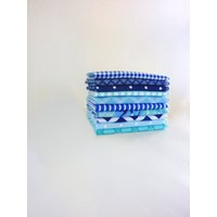 10 Blaue Servietten - Stoffservietten Moderne Wiederverwendbare Papiertücher Unpapier-Servietten Lässige Umweltfreundlicher Papierloser Alltag von moocowmomma