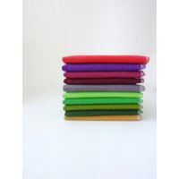 10 Wiederverwendbare Papierhandtücher Oder Stoffservietten Urlaub Unpaper Handtücher - 100% Baumwolle Flanell Papierlos Rot Und Grün Mix von moocowmomma