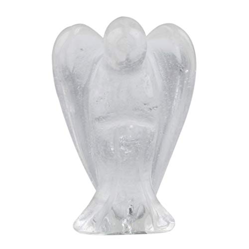 mookaitedecor Fengshui Edelstein Schutzengel Figur, Hand Geschnitzt Heilstein Deko Engel Statue Verzierungen Reiki Dekoration von mookaitedecor