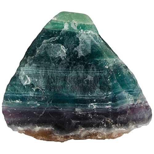 mookaitedecor Natürliche Fluorit Stein Kristall Steine ​​Cluster Geode Mineralien Steine, Kristalle Drusen für Reiki Heilung Heim Büro Feng Shui Dekoration Meditation von mookaitedecor