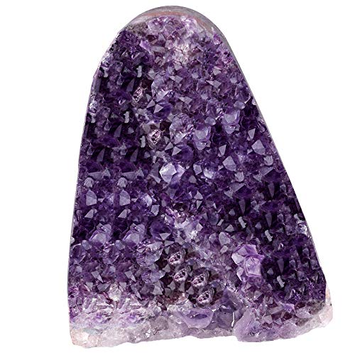 mookaitedecor Natürlichen Amethyst Drusensegment Rohstück Edelstein Amethyst Kristall Druse Naturstück Dekorative Steine(300-400g) von mookaitedecor