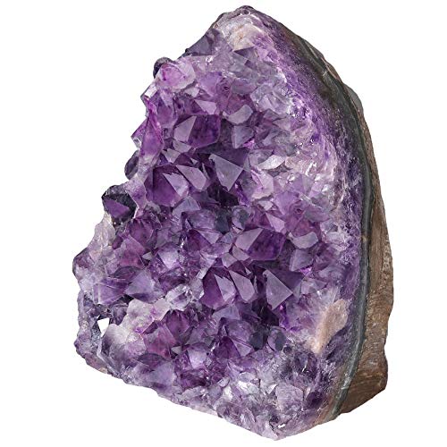 mookaitedecor Natürlichen Amethyst Drusensegment Rohstück Edelstein Amethyst Kristall Druse Naturstück Dekorative Steine(400-500g) von mookaitedecor