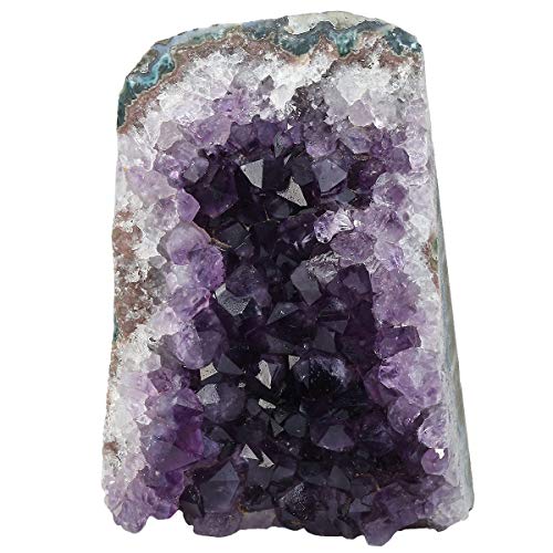 mookaitedecor Natürlichen Amethyst Drusensegment Rohstück Edelstein Amethyst Kristall Druse Naturstück Dekorative Steine(600-800g) von mookaitedecor