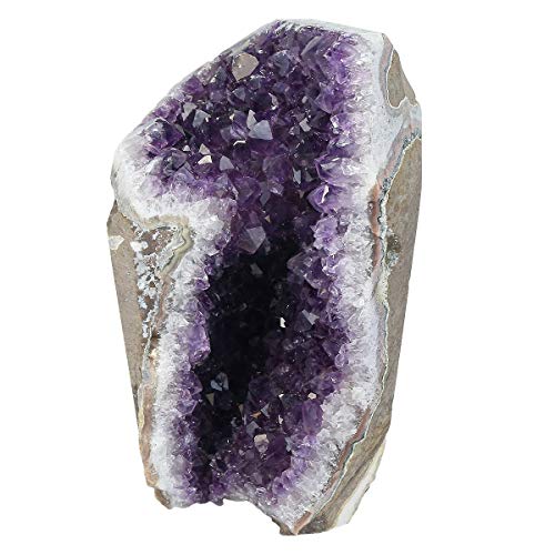 mookaitedecor Natürlichen Amethyst Drusensegment Rohstück Edelstein Amethyst Kristall Druse Naturstück Dekorative Steine(800-1100g) von mookaitedecor